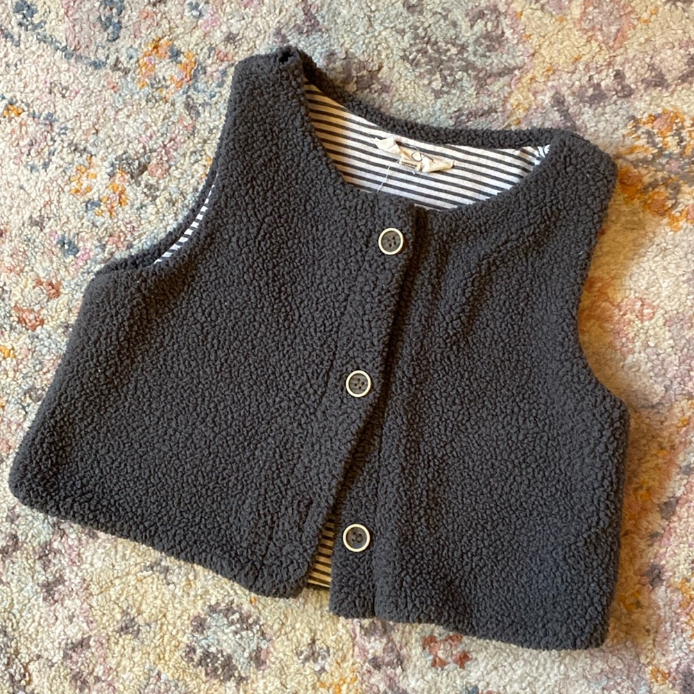 Lined Sherpa vest